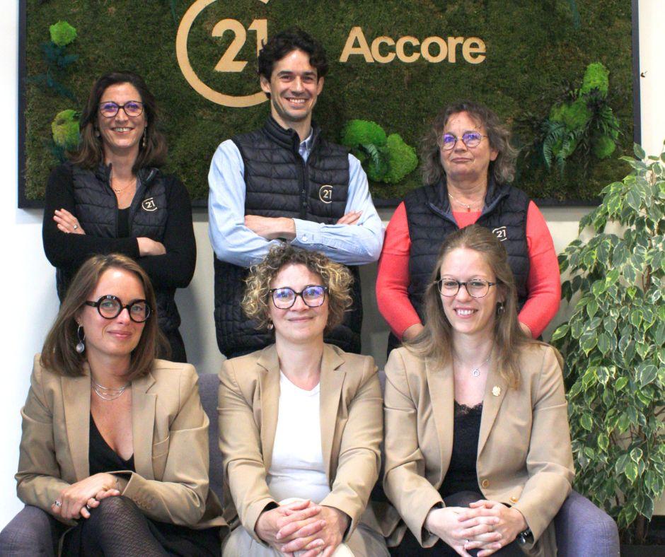 l'équipe de l'agence Accore